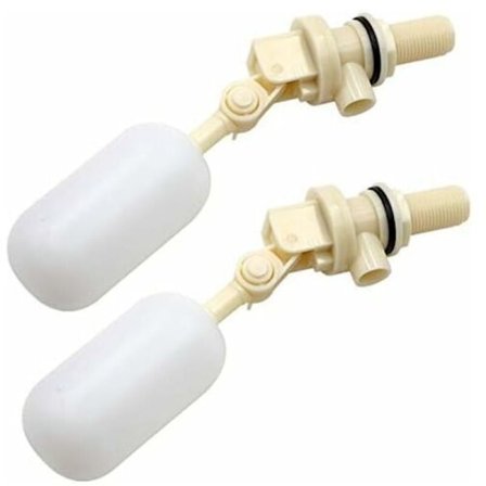 2-pak Flydeventil til Automatisk Påfyldning af Vandskåle til Hunde, Kvæg og Får, Automatisk Afspærringsventil med Kugle 1/2" NPT, D [BR]