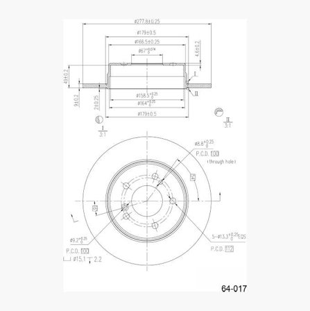 Bromsskiva - Biltema