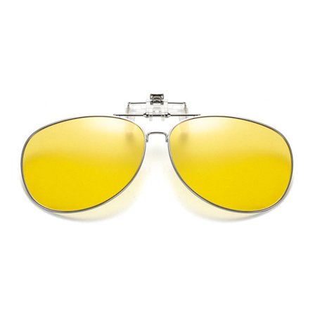 Flip Up Polarized Pilot Clip-On solbriller Metal Night Vision