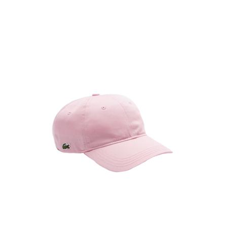 Lacoste Contrast Strap Cotton Cap Pink, Dame Huer Hatte og kasketter, Størrelse: ONE Size