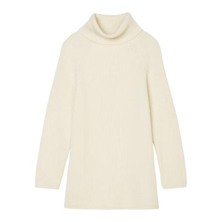 Marc O'Polo Knitted polo neck jumper Hvid, Dame Rullekraver