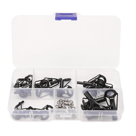 Reparasjonssett for fiskestangtupp i rustfritt stål med keramisk ring, ferskvann og saltvann