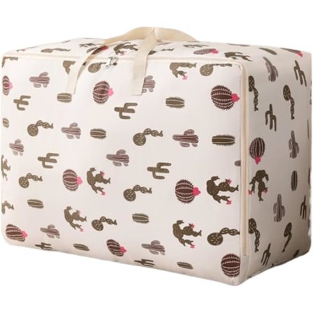 Tøjopbevaringsboks, sammenklappelig opbevaringspose med håndtag, opbevaringsbeholder, opbevaringskasse, kaktus, størrelse: 50 * 35 * 20 cm